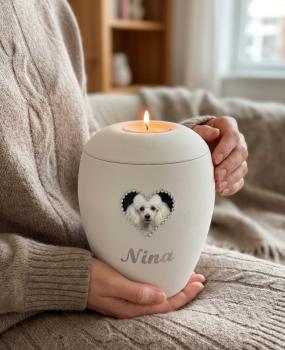 Preview: Tierurne mit Kristall_Foto_Herz